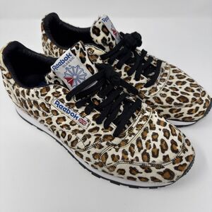 Size 11 1/2 - Reebok Head Porter x Classic Leather Leopard - RARE